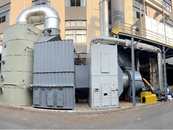 沸石濃縮轉輪+催化燃燒裝置(CO) 沸石轉輪+催化燃燒CO